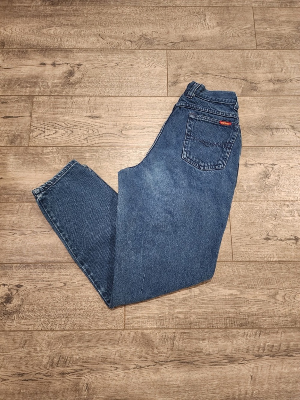 Vintage Bonjour Womens High Waisted Mom Jeans Size 9/10R Blue